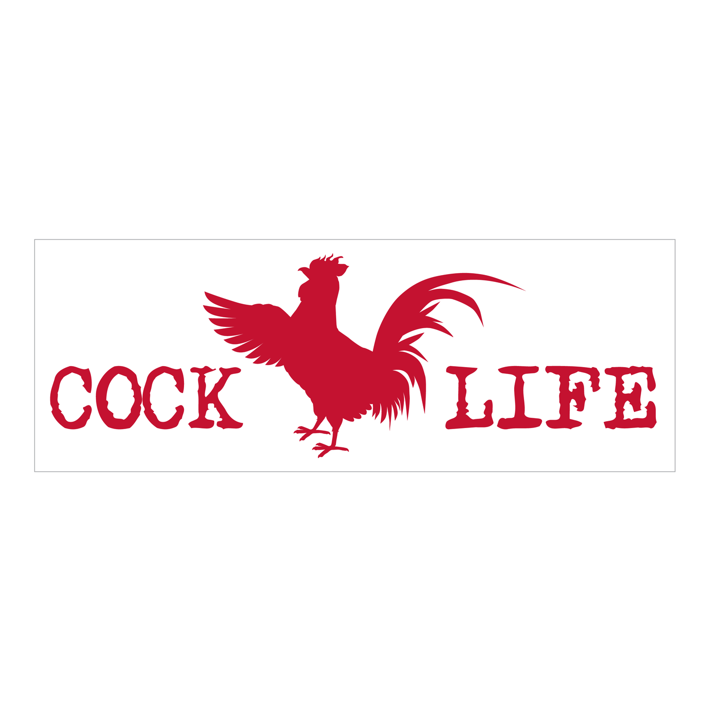Cock Life Logo Decal