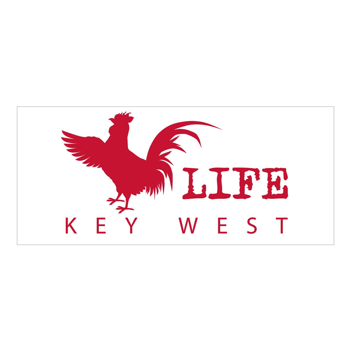 Cock Lite Key West Decal