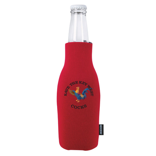 Save the Key West Cocks Bottle Koozie