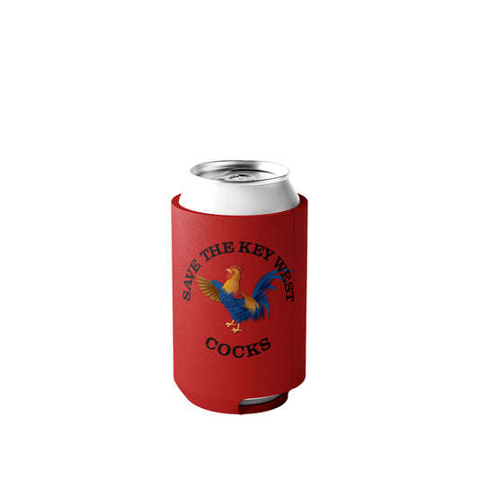 Save the Key West Cocks Can Koozie